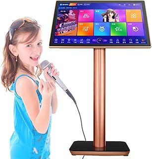 Máquina de karaoke, pantalla táctil de 19,5 pulgadas, control de aplicación para teléfono, descarga de canciones en la nube, reproductor de karaoke todo en uno para KTV, fiestas en casa, negro, 4 TB