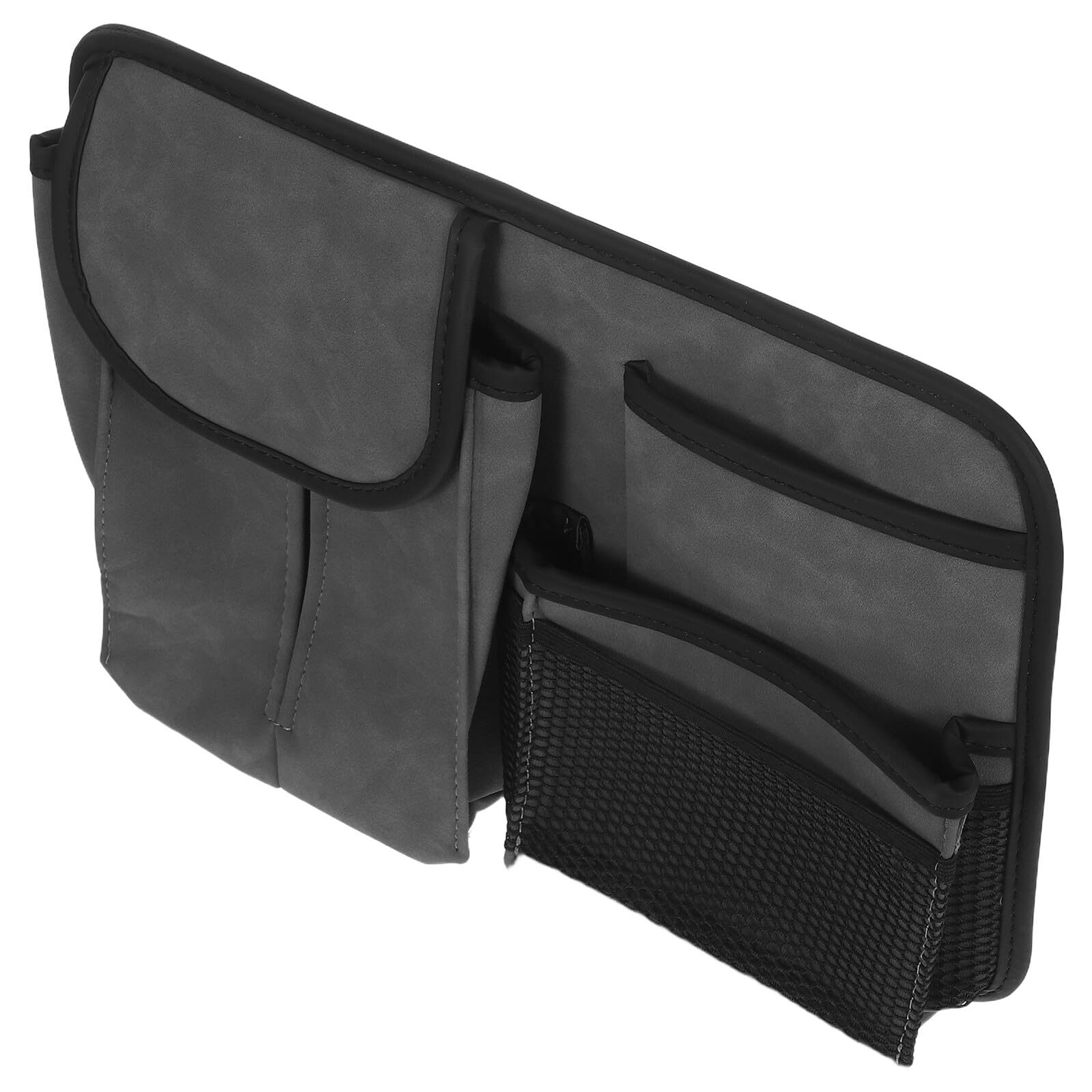 Porte-mouchoirs de voiture en daim gris, accessoire chic et étanche