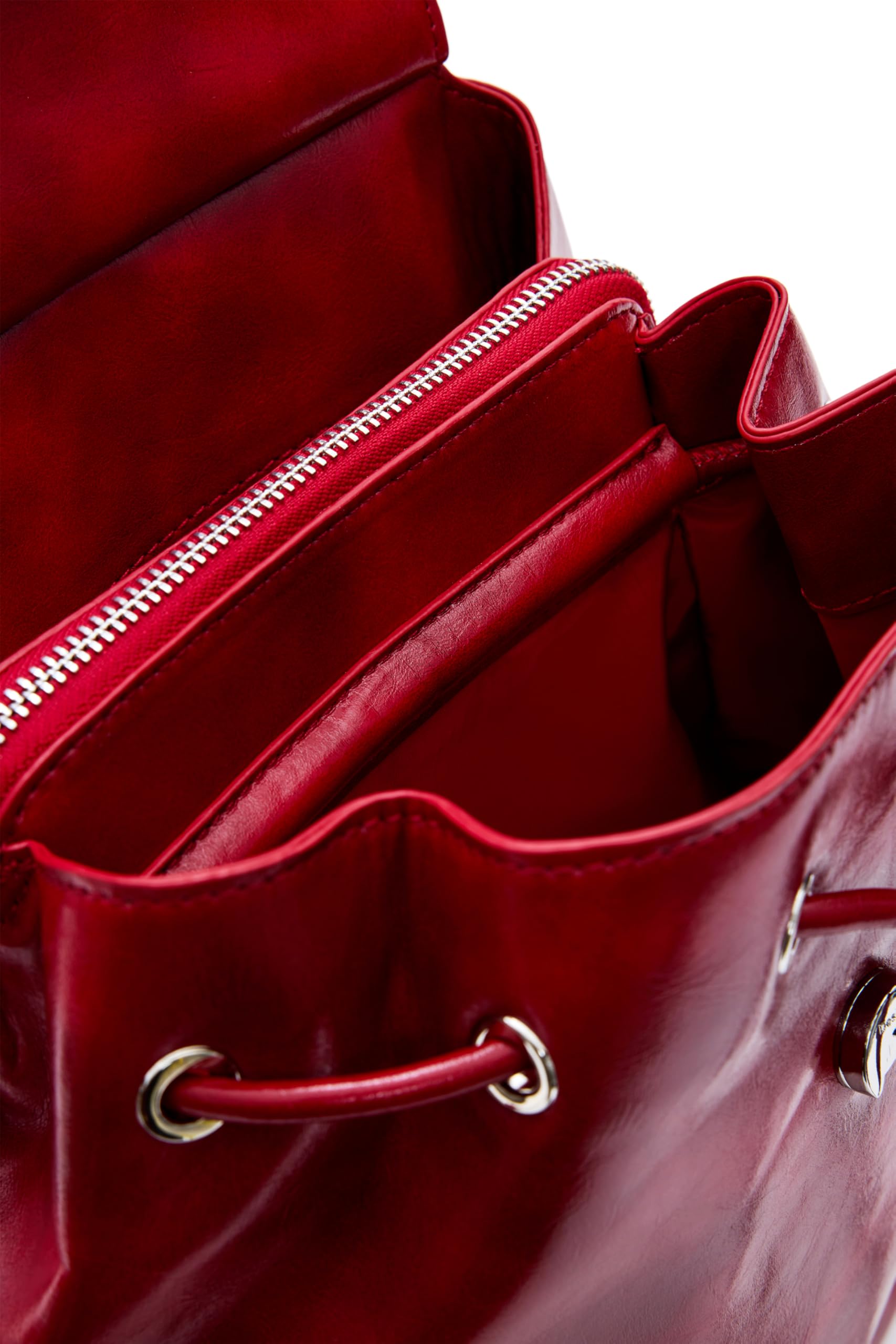 Desigual zaino per il tempo libero Half Logo Luena Backpack Carmine rosso