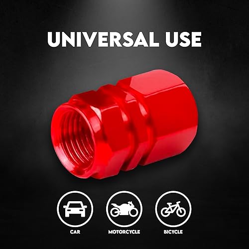 Miniatura 3 de Tapones para válvulas de neumáticos de automóvil, 4 unidades, cubiertas universales para vástagos, juego de tapas de válvula de neumático de