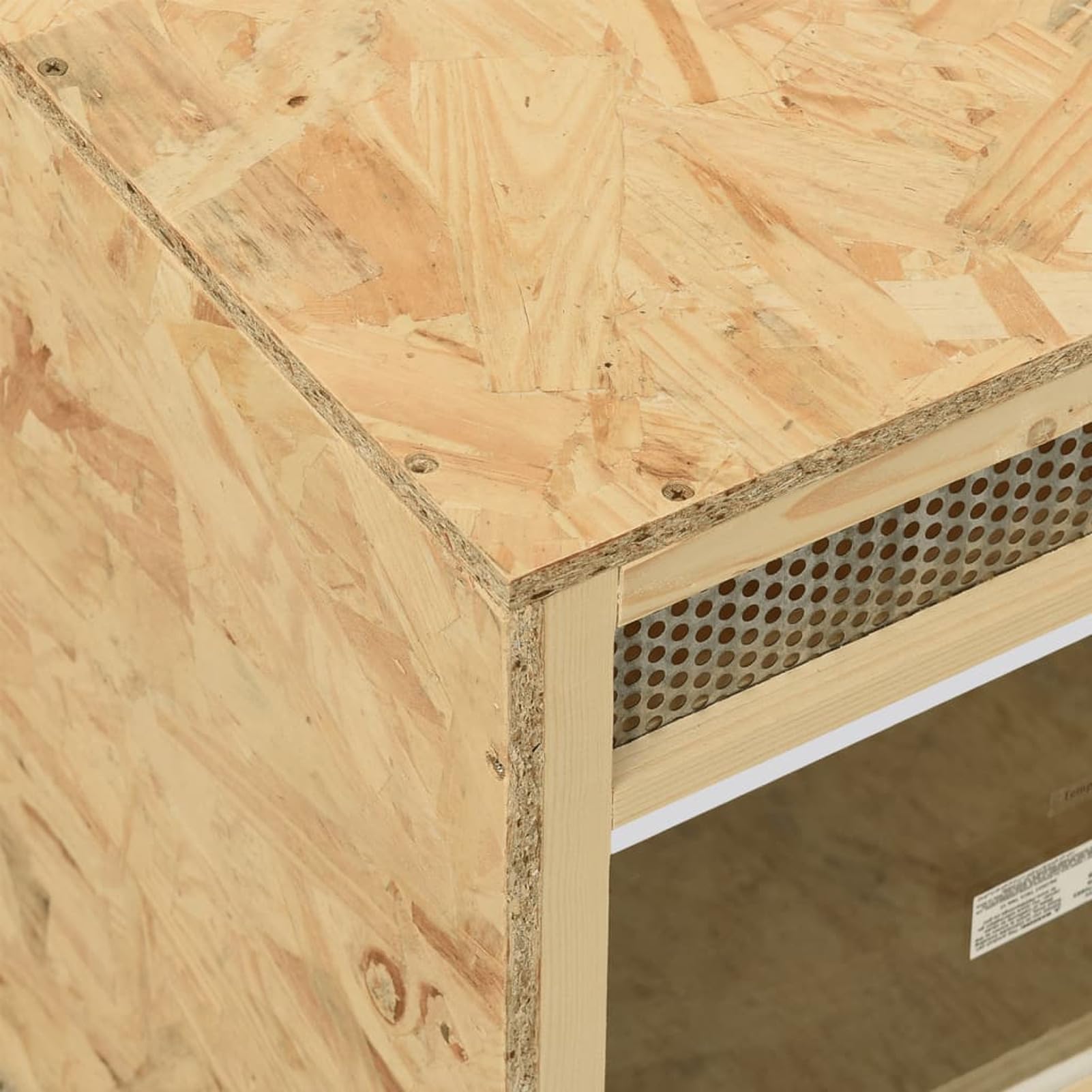 Homgoday Terrario de madera multicapa 120 x 50 x 50 cm, decoración de muebles, muebles de interior/exterior para salón, oficina
