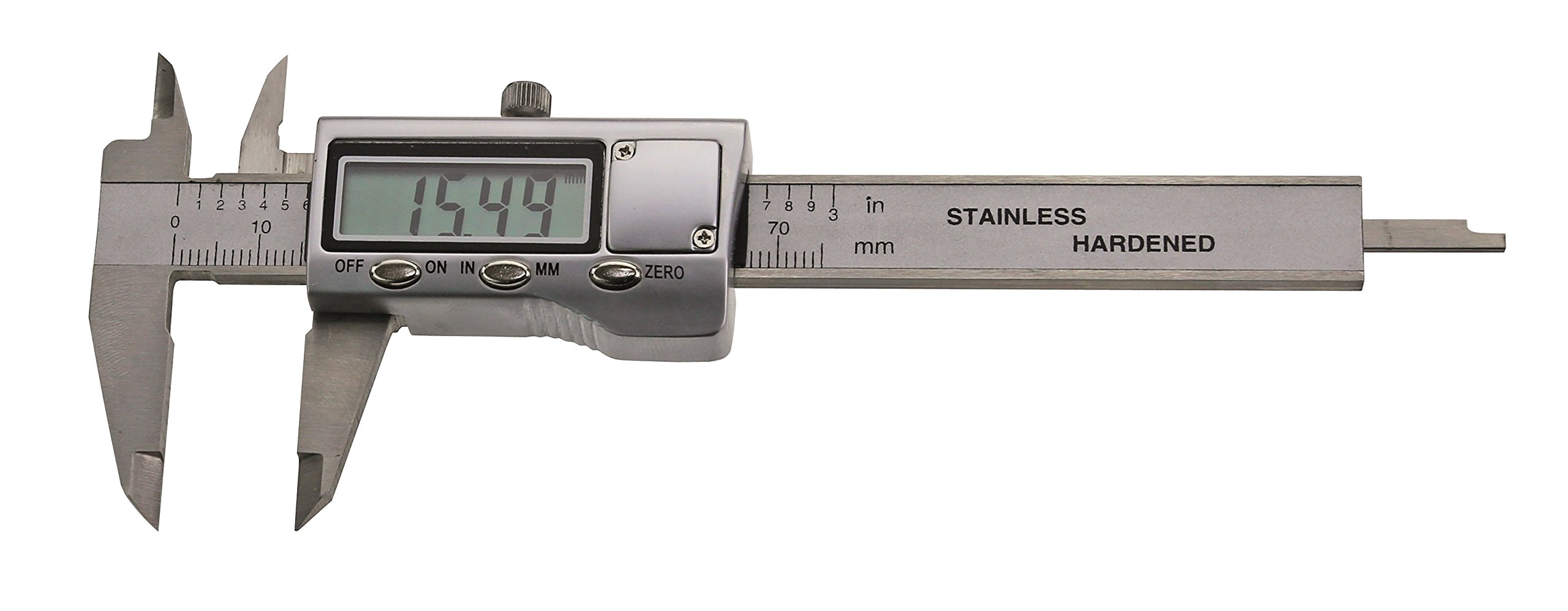 Calibre digital de 70 mm, DIN 862, carcasa de metal.