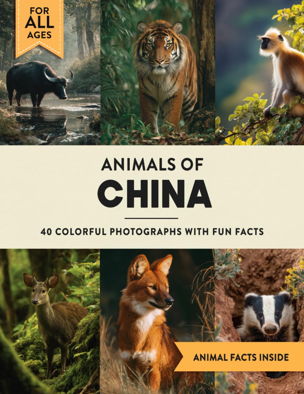 Animals of China: A Wildlife Picture Book With Fun Facts Including Sichuan and Beijing For Kids & Adults
