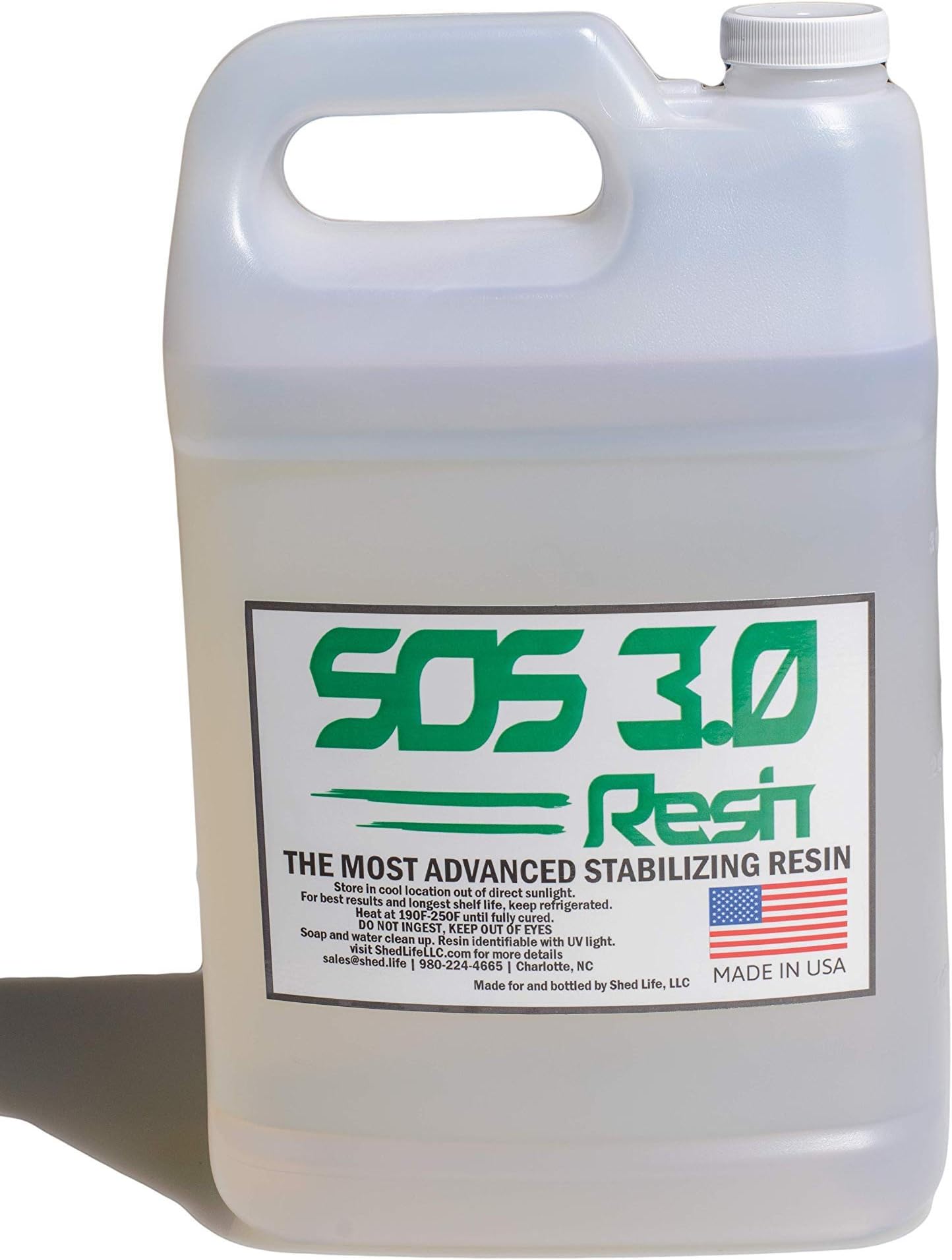 SOS 3.0 Stabilizing Resin for Wood stabilization and Other pourous Materials (1 Gal)