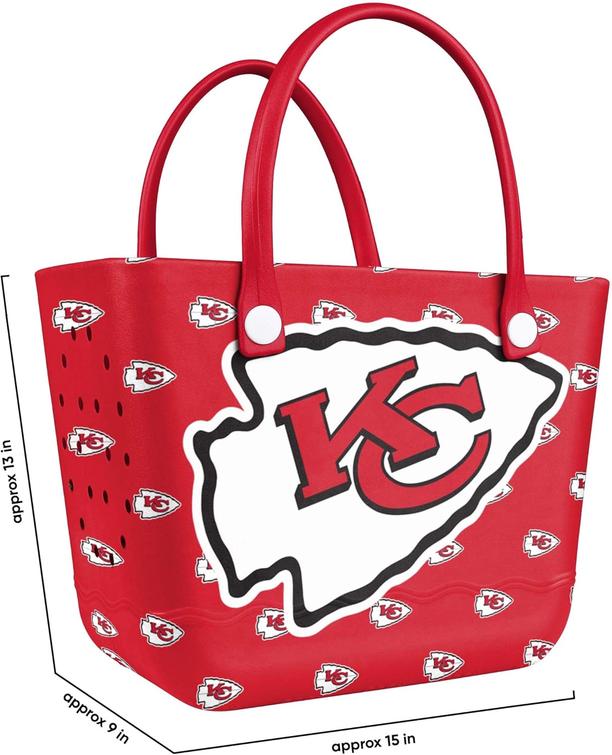 FOCO NFL Team Big Logo Tailgate Tote Bag