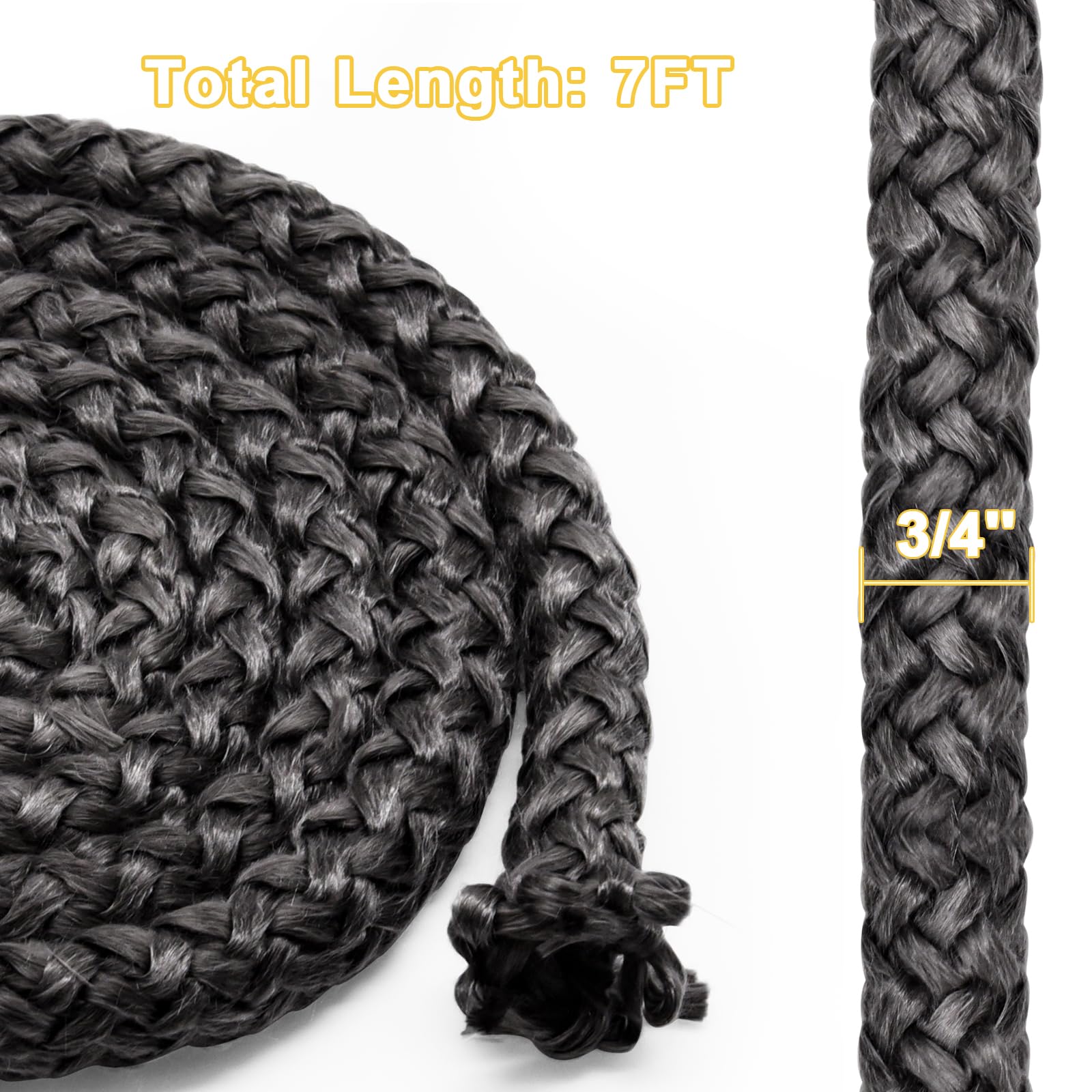 AC-DGKC - Cuerda de junta de puerta de estufa para estufas de pellets Englander 25-PDVC, 25-PDV, 55‐SHPCBPAH y estufas de madera Englander 28-3500, 18-MH, 24-AC, cuerda de sellado de fibra de