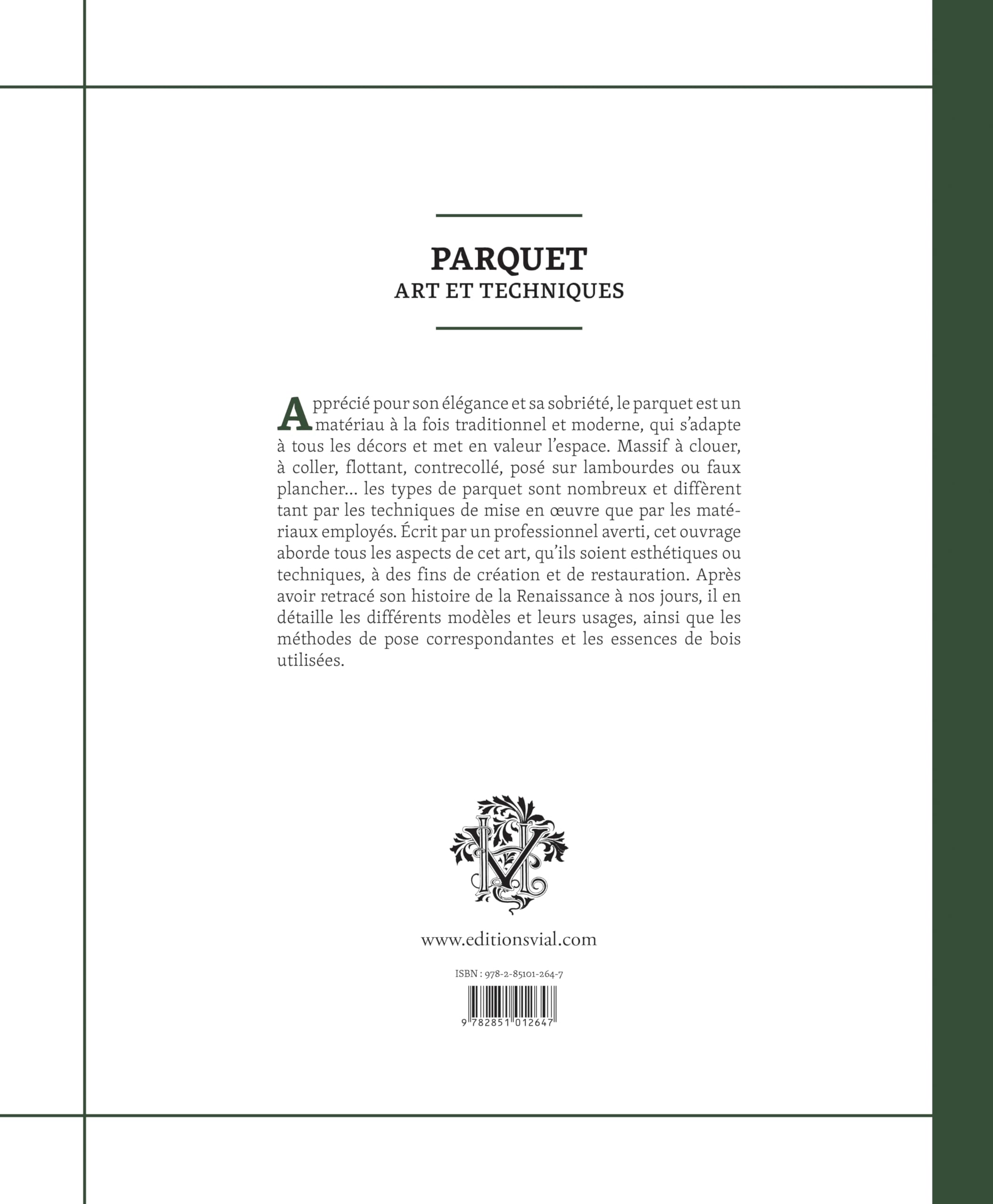 Parquet : Art et techniques