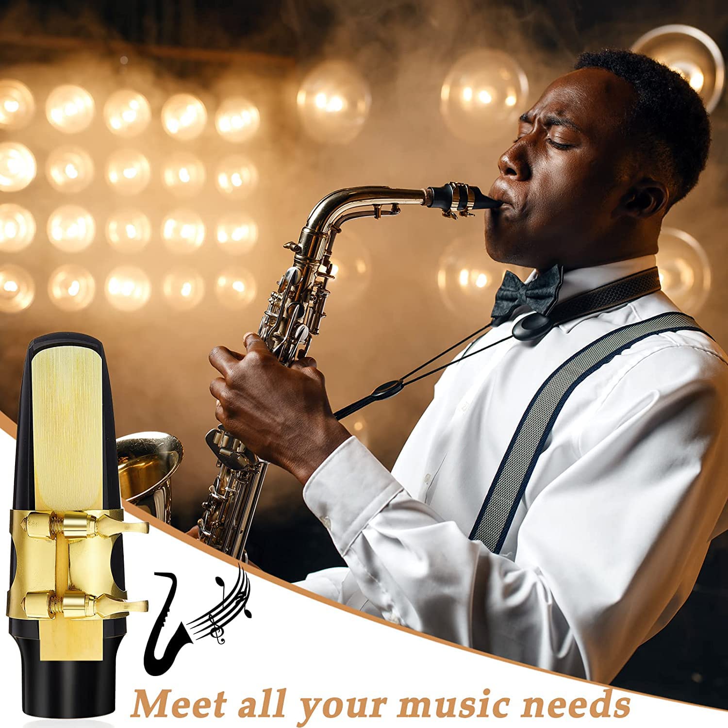 DRERIO 10 Anches Saxophone Alto / Clarinette Force 2.0 – Roseaux Traditionnels En Jonc Pour Débutants & Pros