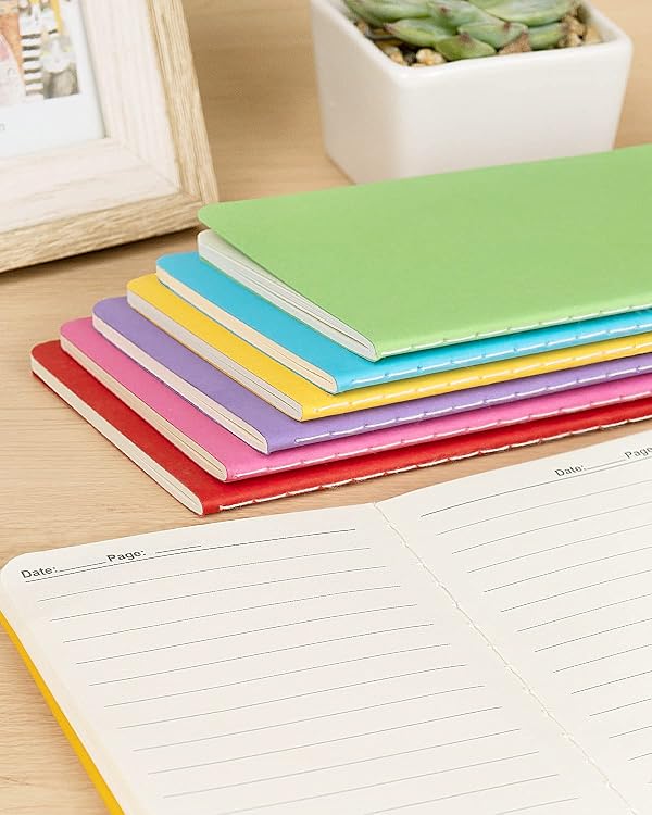 Gwybkq Small Lined Notepads Bulk 120 Pack (30 Sheets/60 Pages) Mini Journal Pocket Notebooks Set Colorful Cover Notebooks for Kids 3.5 x 5.5 Inches by Gwybkq - Image 6