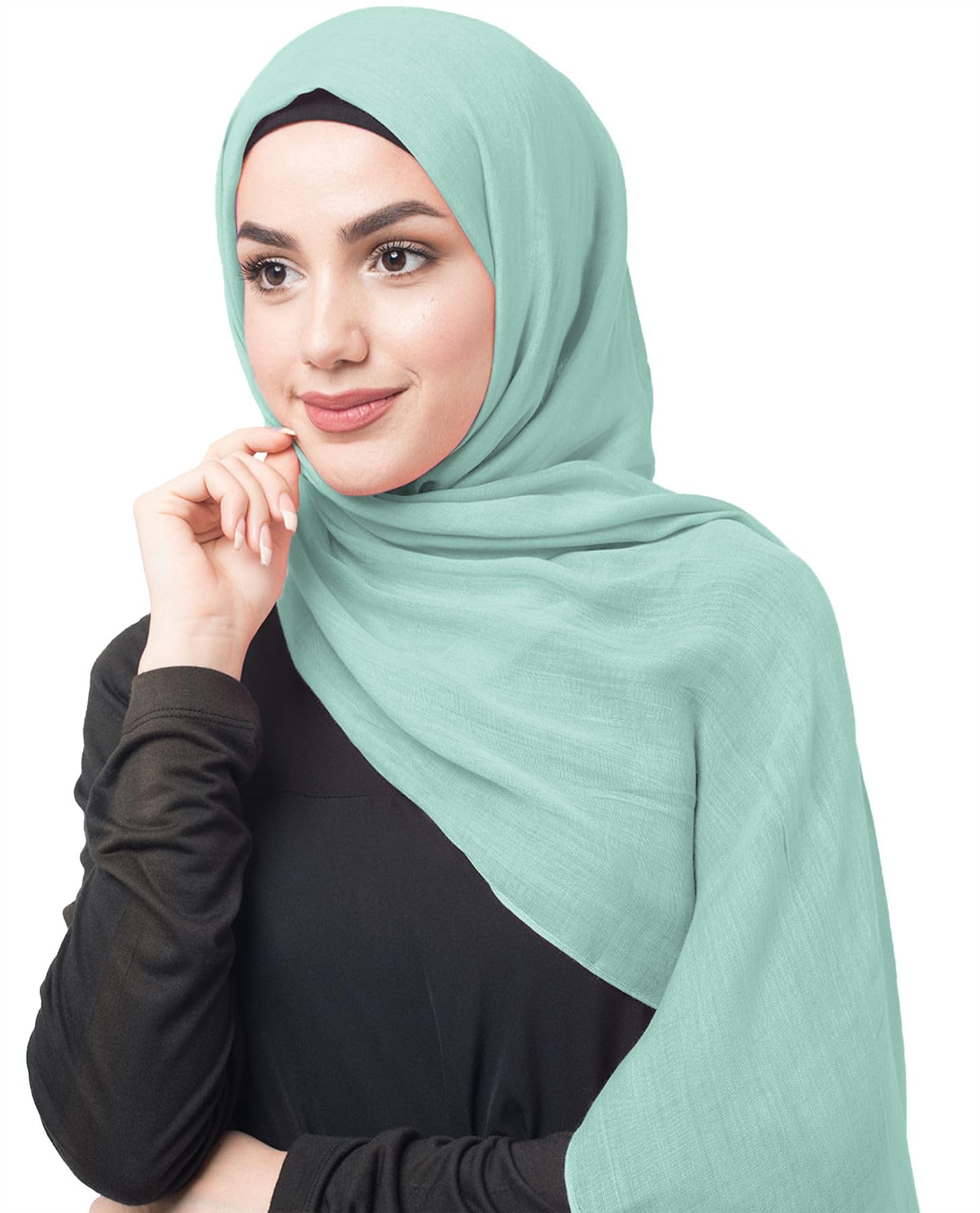 Hamishkane® Lightweight Scarves for Women UK, Versatile Cotton Blend Head Scarf, Stylish Muslim Prayer Ladies Scarf, Perfect Hijab Shawl Hair Wrap for Daily & Special Occasions Scarves for Women