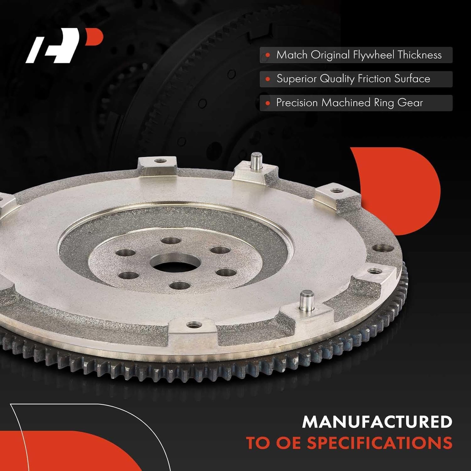 A-Premium Clutch Flywheel Compatible with Mazda MX-5 Miata 2006-2015 2.0L, 6 Bolt Holes, 112 Teeth, Manual Transmission, Replace# LFG211500