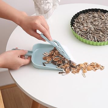 Small Broom 2Pcs/Set Small Broom Dustpan Reusable Desktop Cleaning Compact Hanging Hole Mini Cleaning Broom Dustpan Office Supplies Desktop Desktop Dustpan