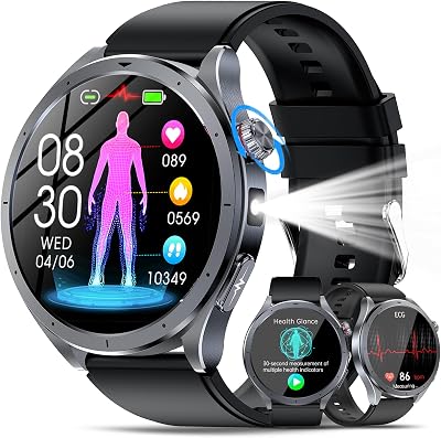 2026 Nuova Smartwatch Uomo con ECG+HRV/ChatGPT AI/Pressione Sanguigna/BMI