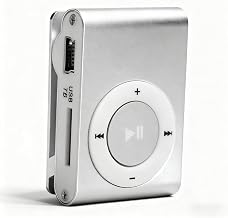 Sport MP3 Players with Clip, Portable Music Player, Screenless MP3 Players, Mini MP3 Player with Earphone and USB Cable(Silver)