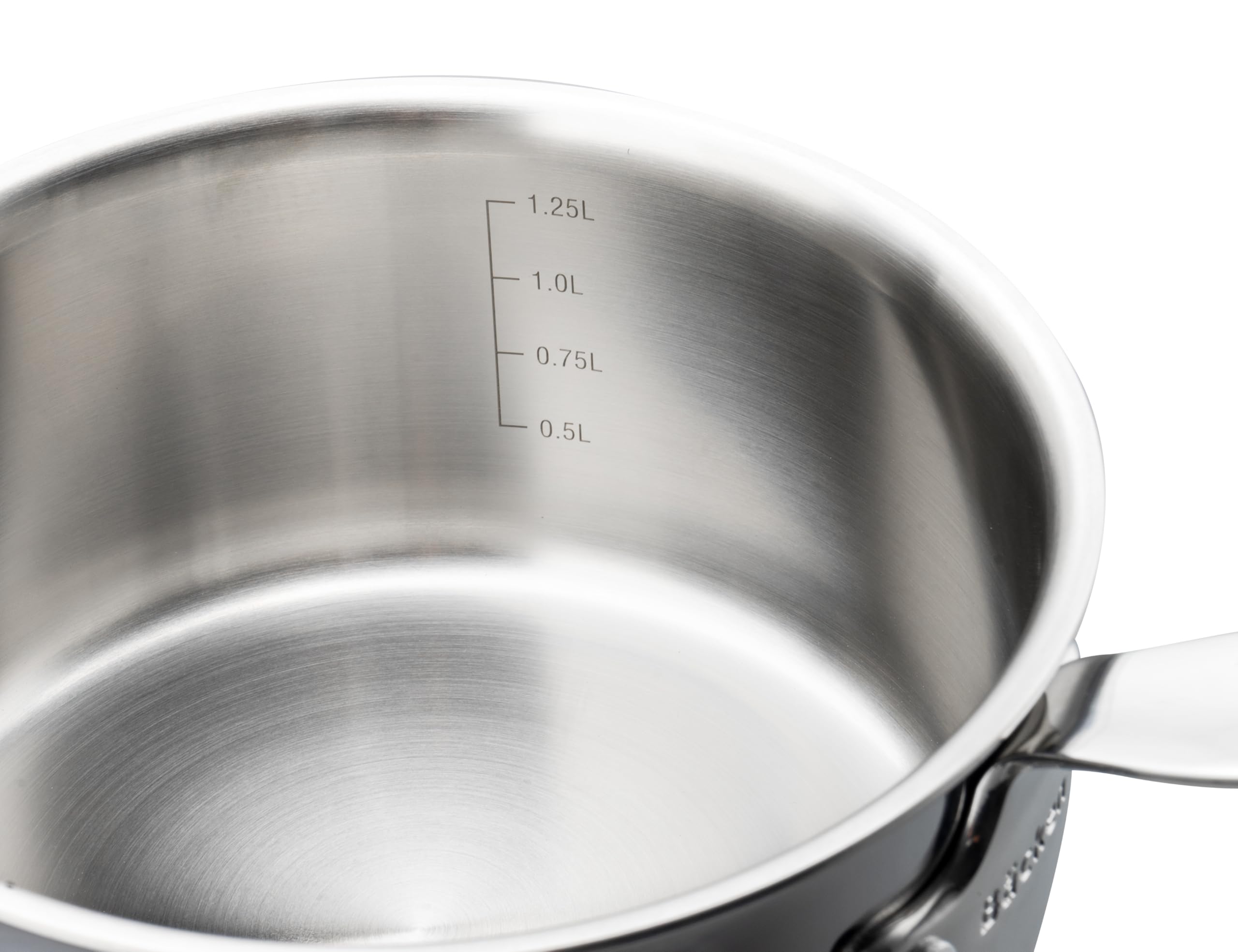 BACKEN 012250 – Set de 3 Casseroles 16/18/20 cm –Tri-ply triple couche Inox 18/10 Induction, Antiadhésif Naturel, sans PTFE, PFOA, PFAS, Haute Résistance
