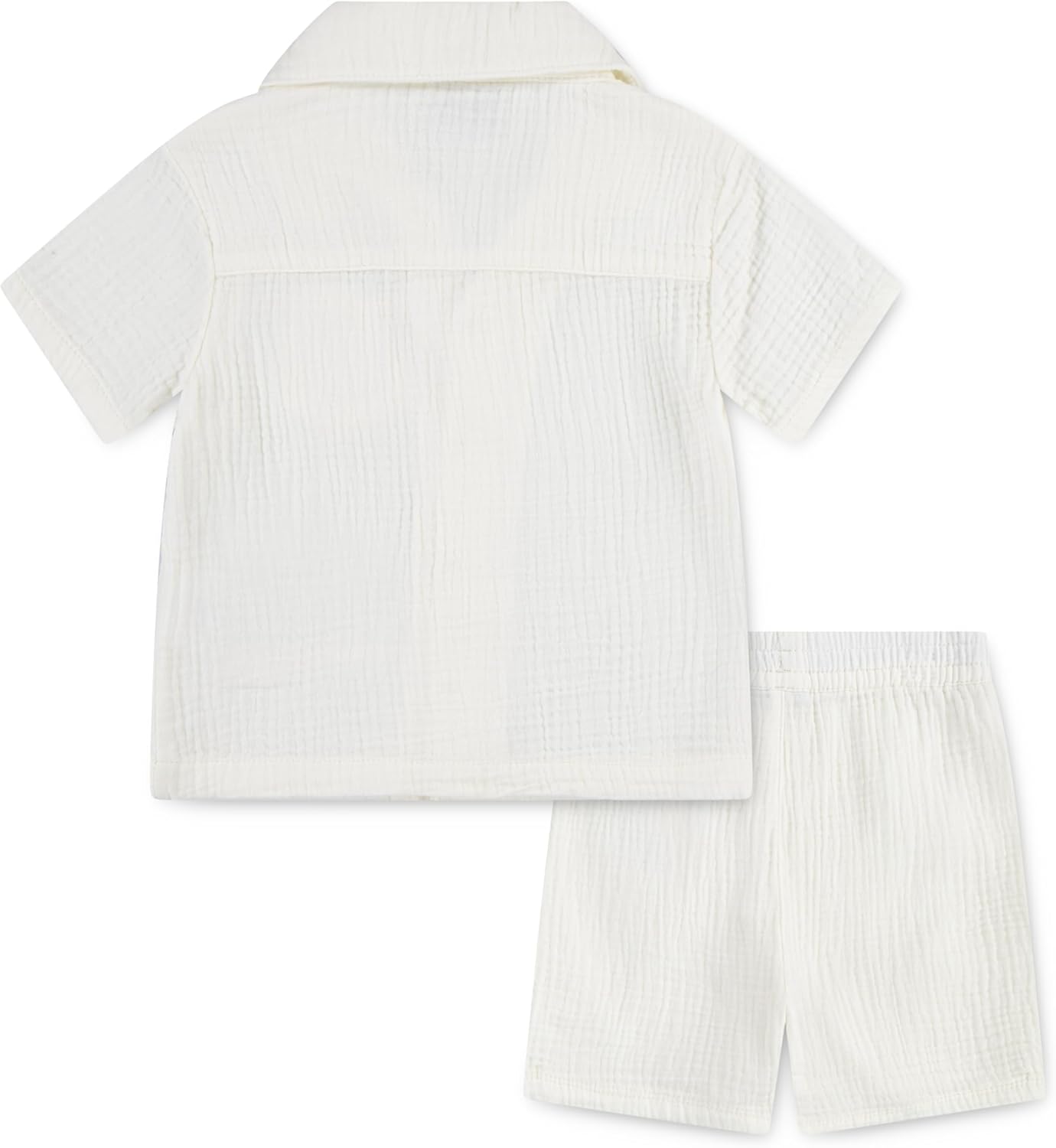 Hurley Baby and Toddler Boys' Short Sleeve Button Up Shirt and Shorts 2-Piece Outfit Set - Image 2