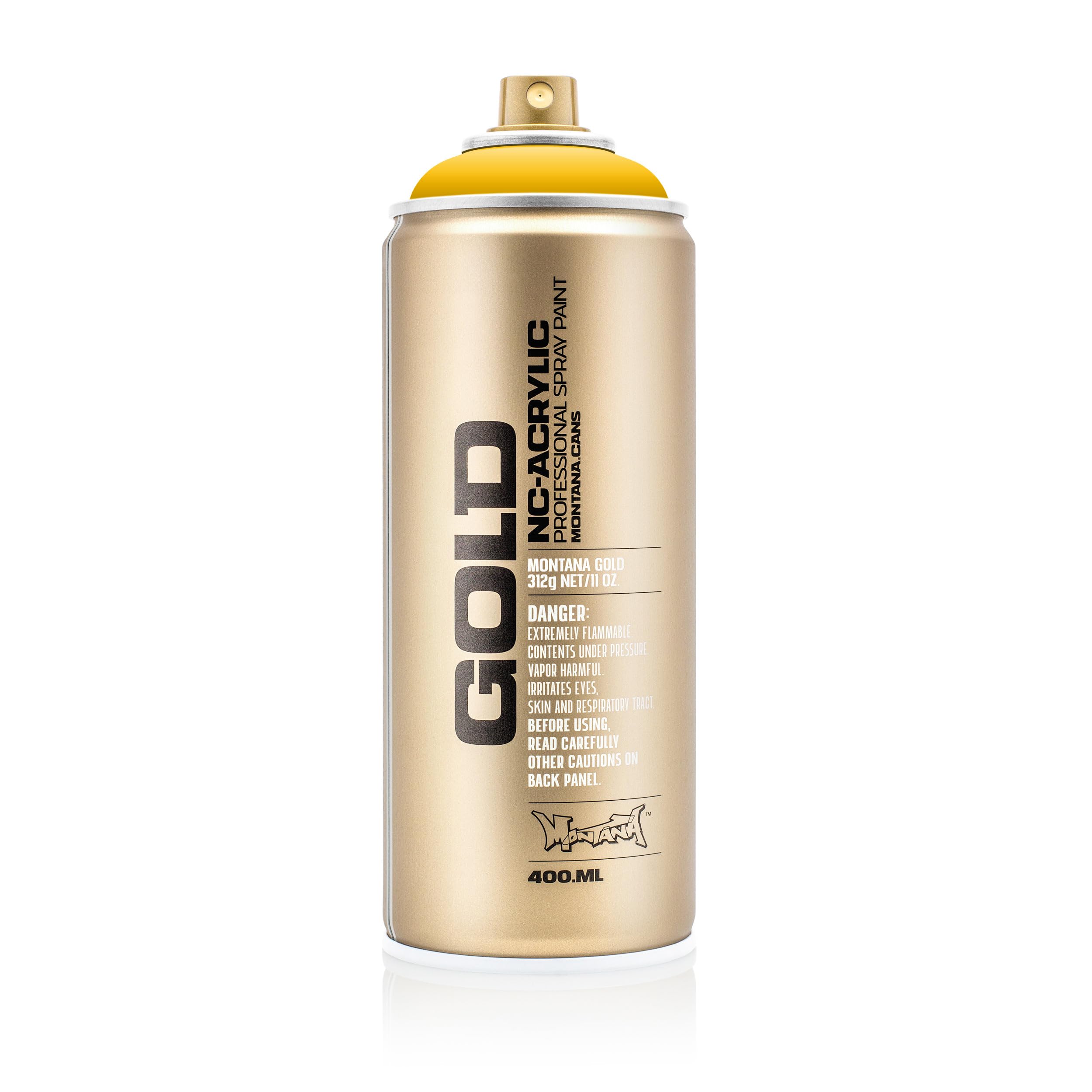 Montana Yellow Cans 285608 Spray Can Gold 400 Ml – Gld400-S1010 – Shock