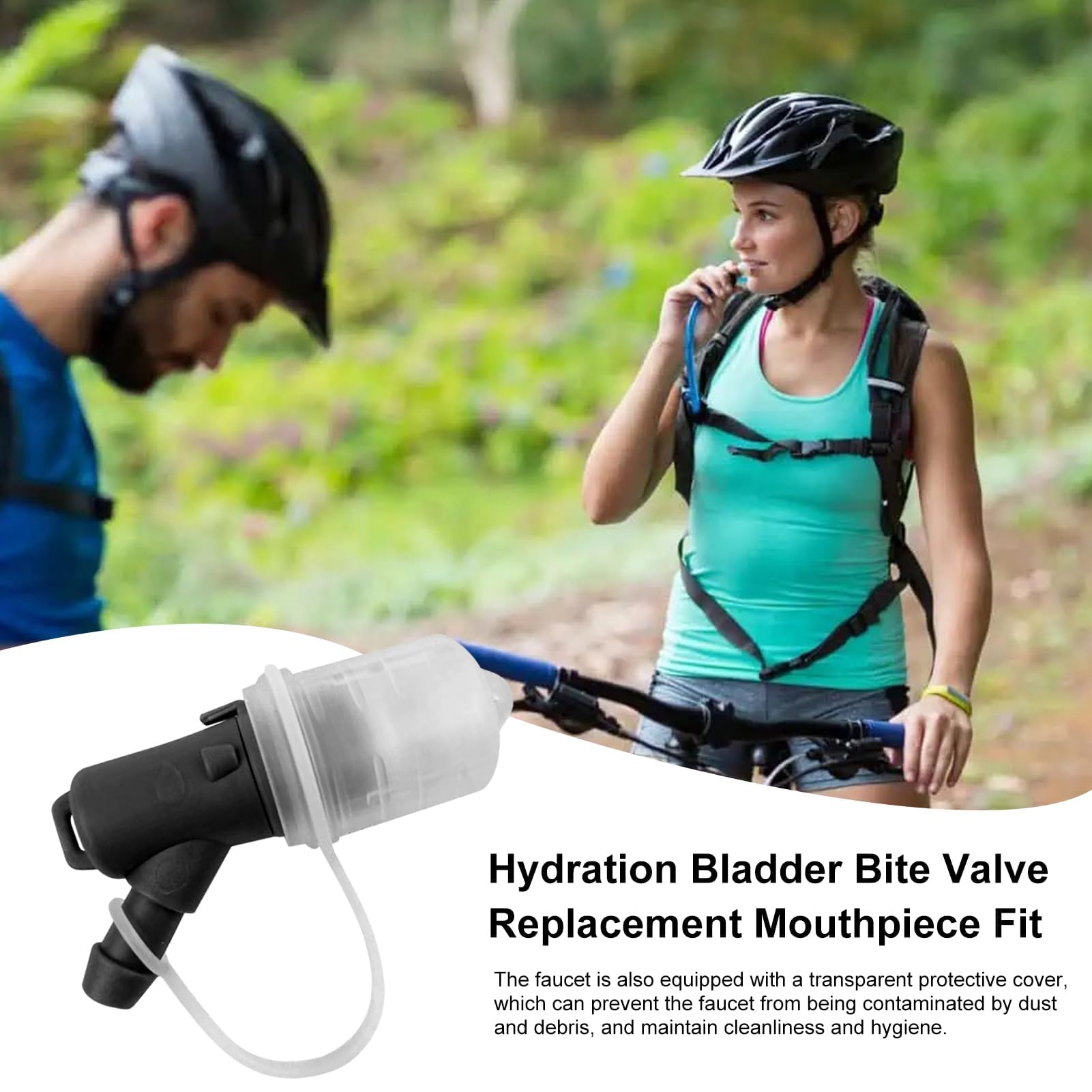 Hydration Pack Mundstück Ventil - 135° Bissventil Ersatz, Wasserblasendüse | Auslaufsicheres Drehventil mit Outdoor-Sport, Wandern, Laufen und den meisten Trinkbeuteln