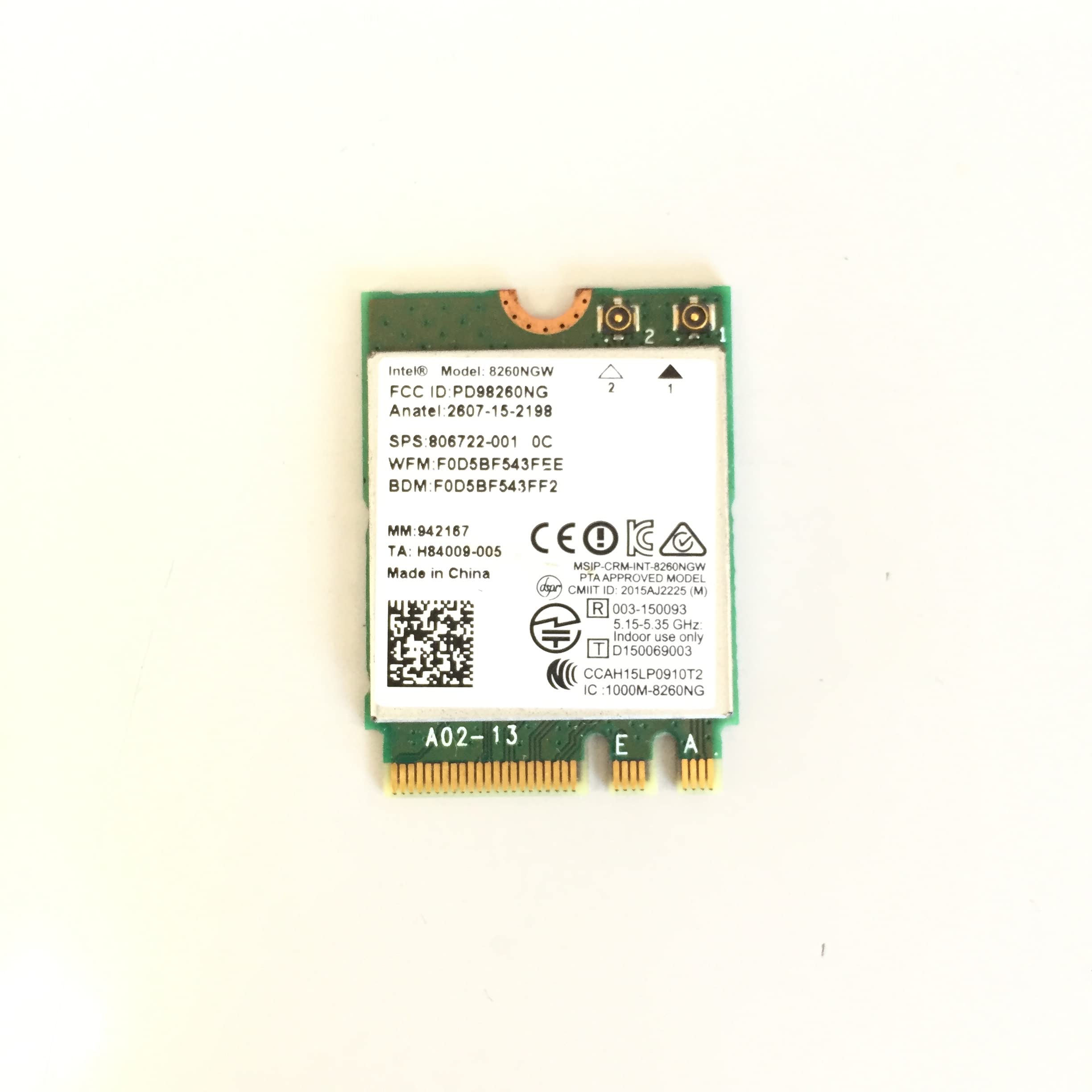 専用　Sサイズ Amazon | デュアルバンド 8260 AC 8260ac Ngff WiFiカード