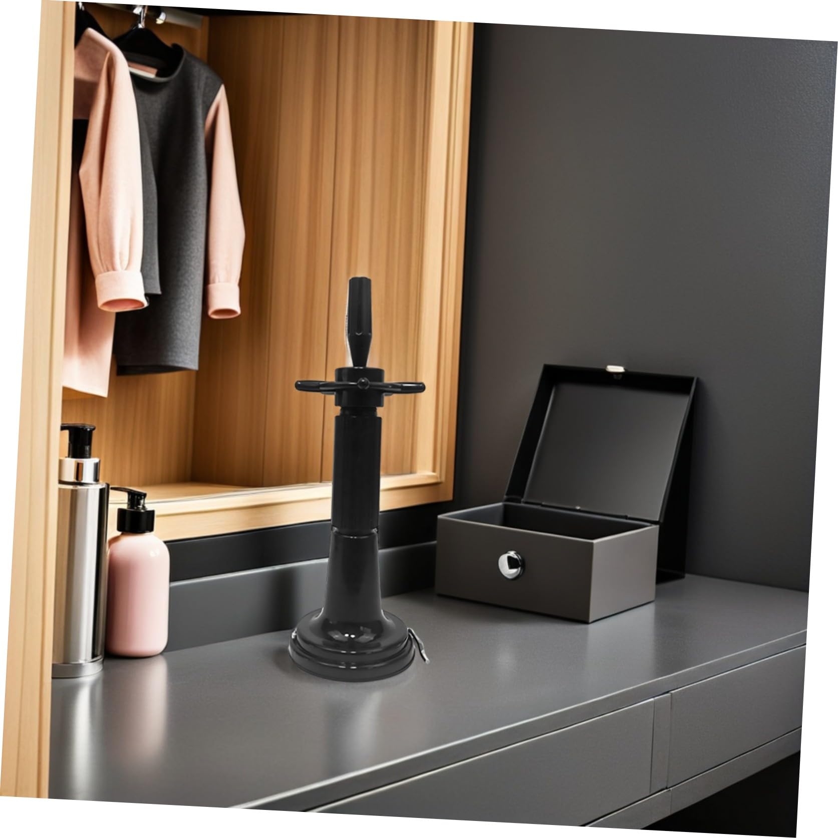 PRETYZOOM Cosmetology Mannequin Head Stand mit Stabilem Saugnapf Langlebiger Frisierkopf halter für Perücken Leicht Tragbar und Platzsparend für Schminkköpfe und Friseurbedarf