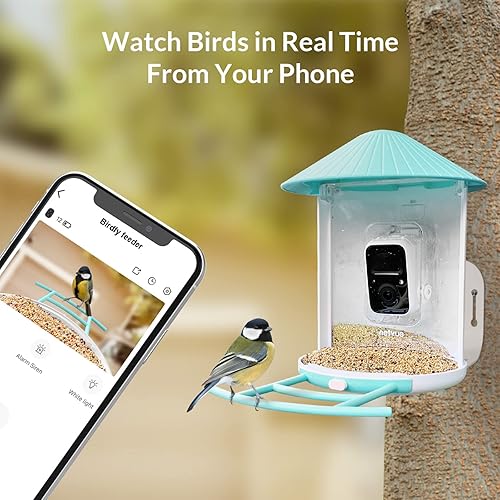 Miniatura 11 de NETVUE by Birdfy - Comedero inteligente para pájaros con cámara de energía solar, cámara inteligente para observación de aves, videos de captura