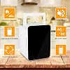 Mini Fridge for Bedrooms 10L/12 Cans with AC/DC Powered, Quiet Mode, Small Skincare Portable Beauty Fridge for Cosmetic, Office or Car, Black [Energy Class F]