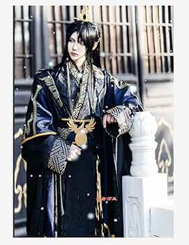 漢服セット　メンズ　魏晋風　侠客　学生服　演出服　Lサイズ　刺繡 漢服セット メンズ 魏晋風 竹柄 中華風 書生服 Lサイズの通販 by