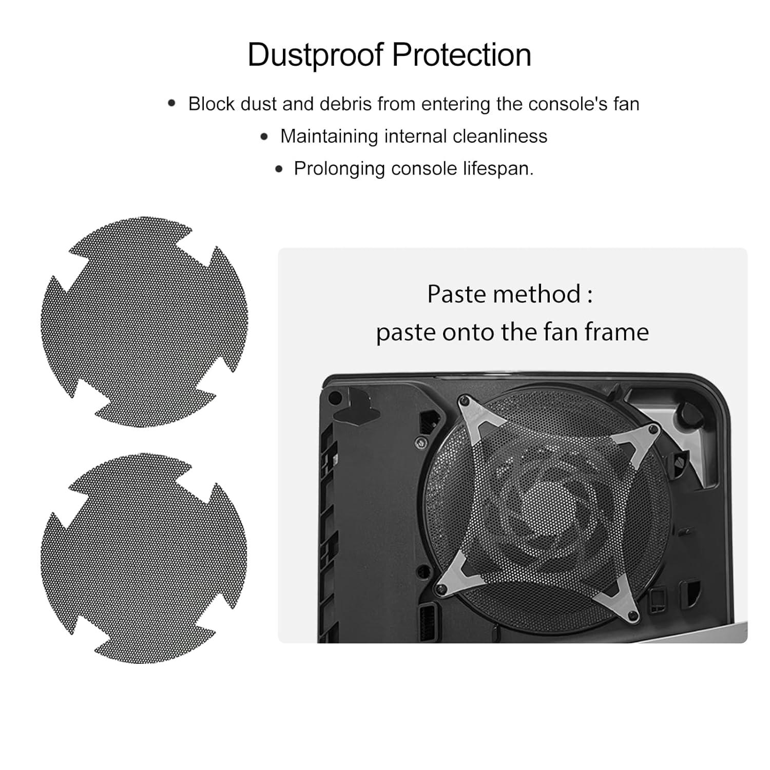 Faceplate Cover 5 Piece for P5 Pro Disc and Digital Edition KAIPLAYHORIZON Cover Plates with Dust Filter Replacement Matte Grey Side Shell Console Accessories ABS Panels