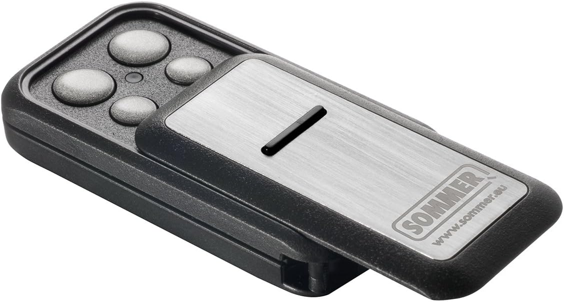 SOMMER Garage Door Opener Remote Control Transmitter Slider S10305, Wireless, 868.8/868.95 MHz, FM, Lithium Battery, 50-140 m Range