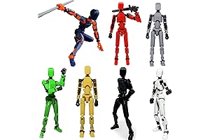T13 Action Figures - 3D Printed, Multi-Jointed, Movable