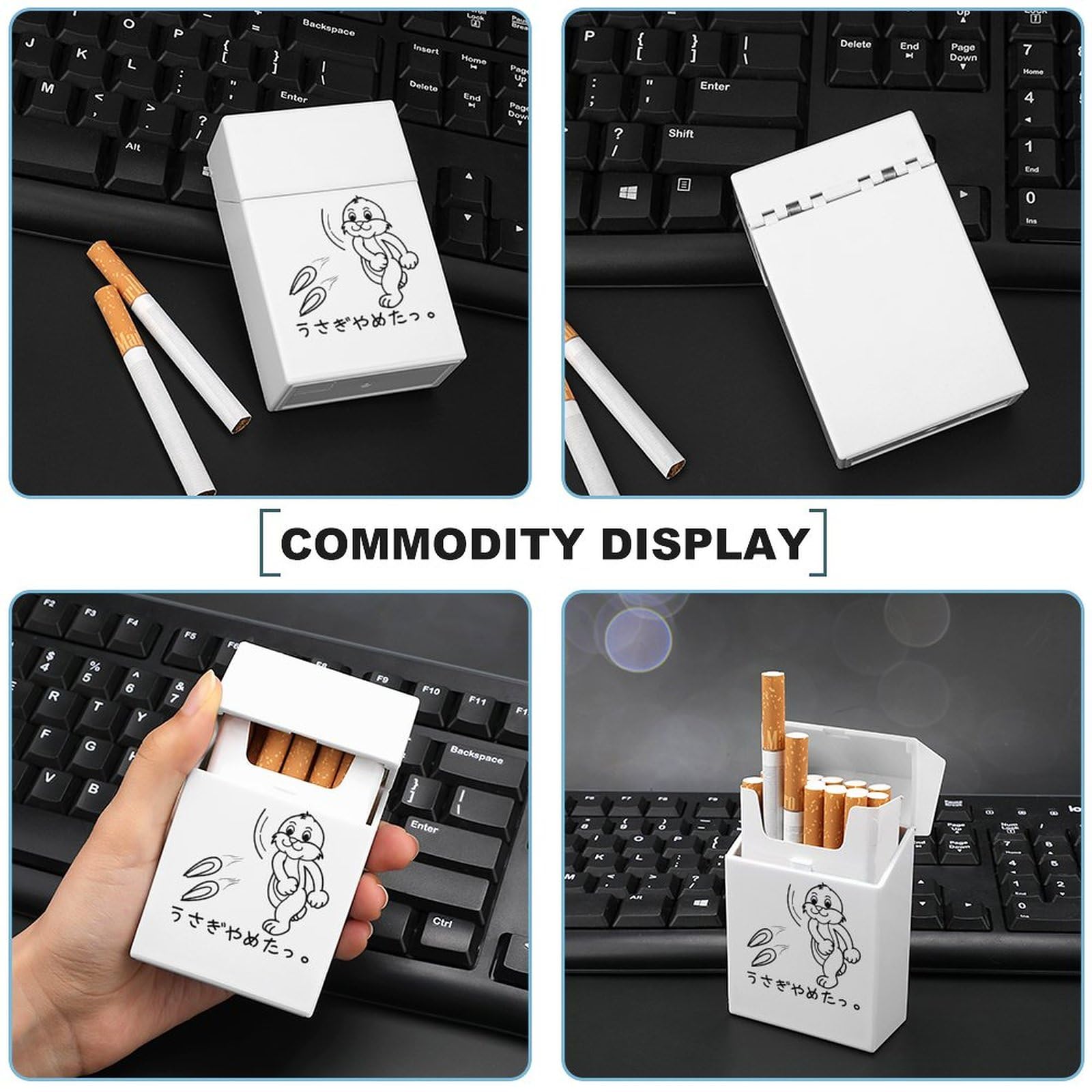Amazon | タバコケース うさぎやめた タバコ箱 シガレットケース 