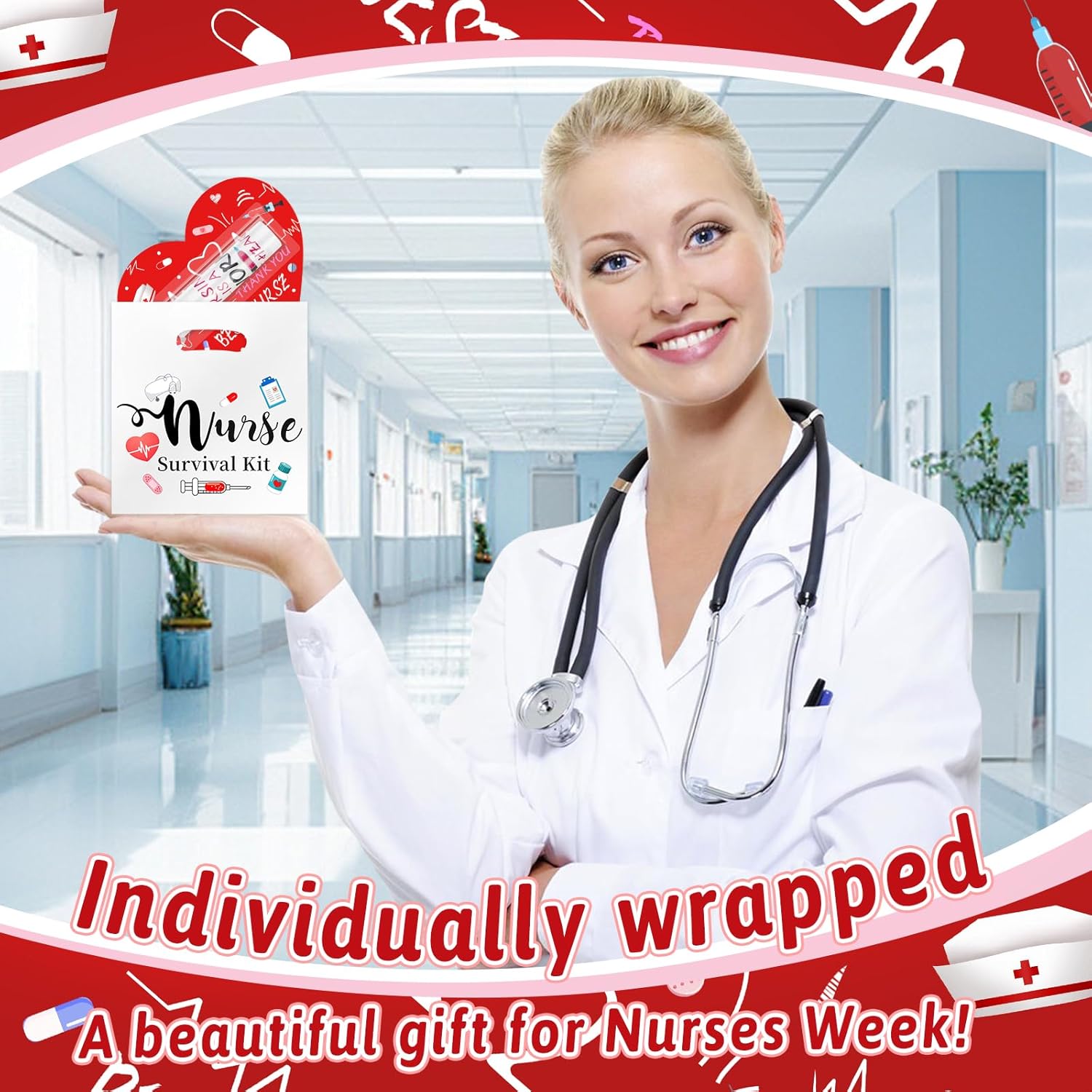 LUYI Nurses Week Gifts Bulk 2025, Nurse Lip Balms with Nursing Bags Party Favors Nurse Appreciation Gifts Patient Access Week Gifts Thank You Inspirational Gifts for Midwife Nurse Day (Pack of 24)