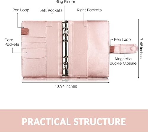 Vista 59 de Sooez -Carpeta A6 de argollas tipo cuaderno Lavanda