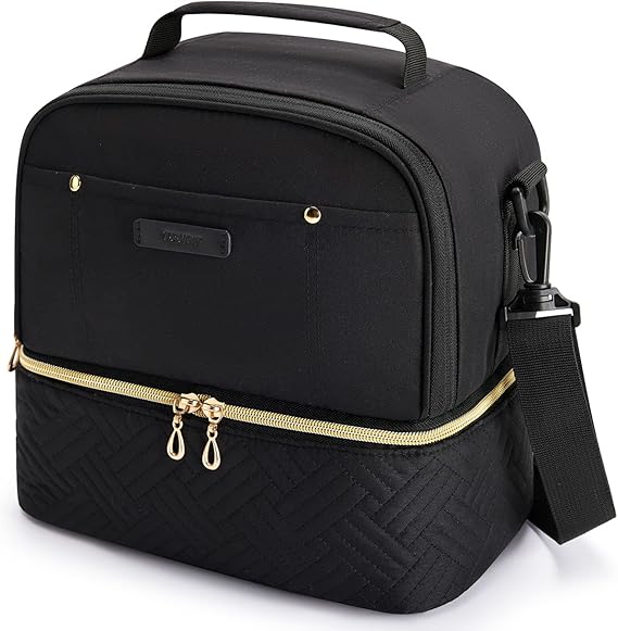 TOURIT Lunch Bag Women Double Deck Lunch Box Insulated