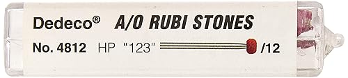 Miniatura 3 de Dedeco 4812 Piedra Rubi de óxido de aluminio, HP 123, paquete de 12