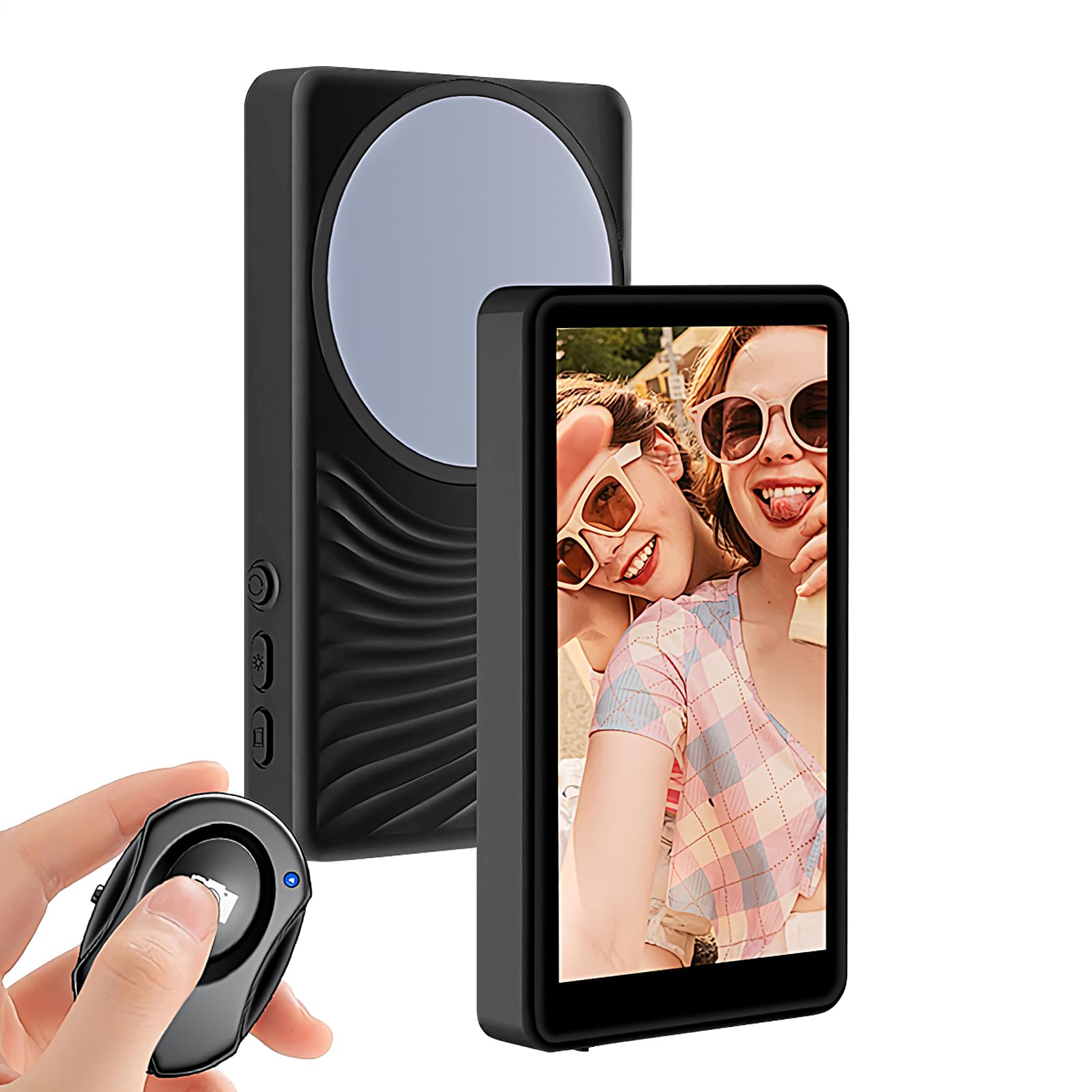Schermo Monitor Selfie Schermo Monitor Selfie Magnetico Per Streaming Live | Accessorio Smartphone Senza Ritardo per Vlog, Foto, Video e Live Streaming