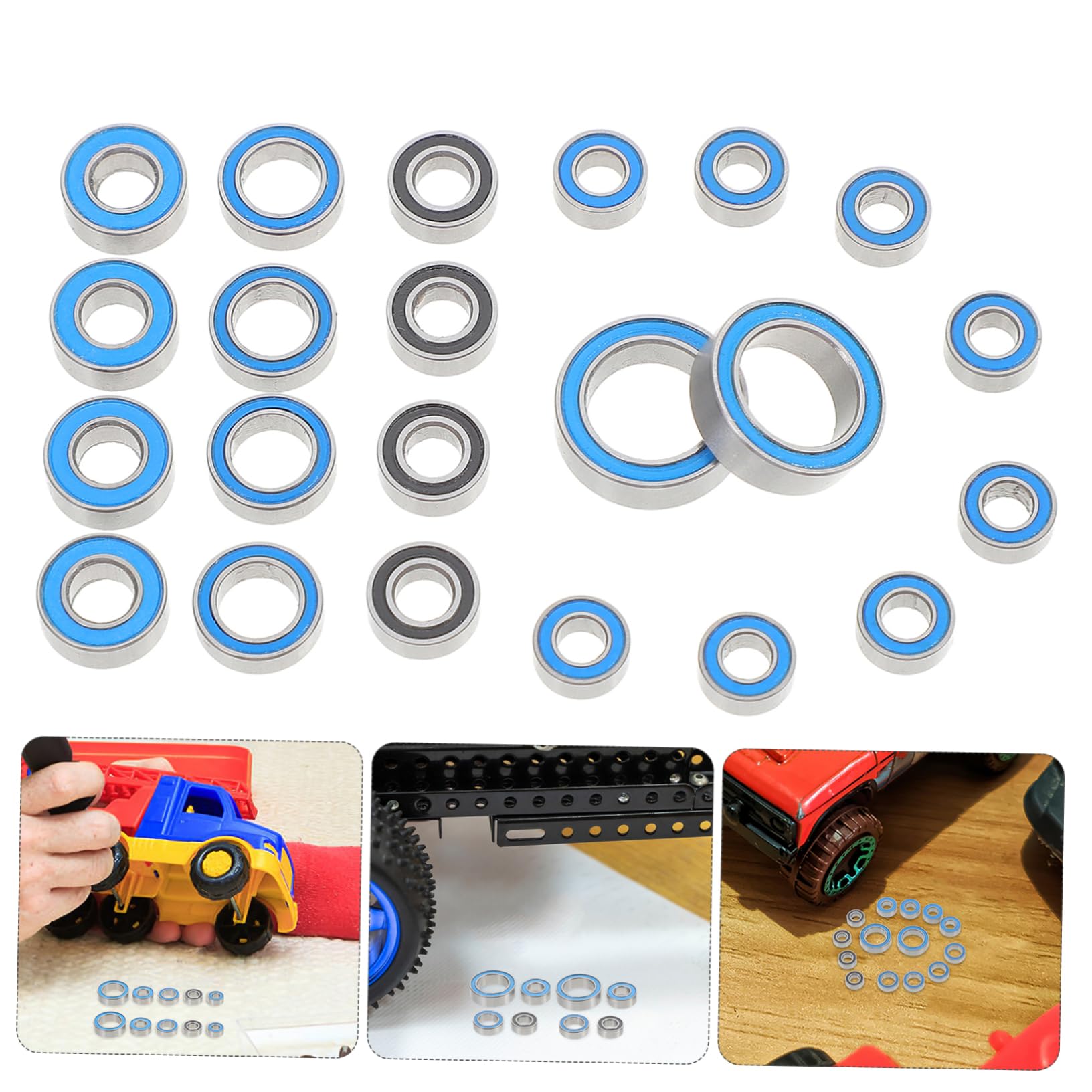 TOYANDONA 5juegos Rodamientos De Precisión Coches De RC Kit De Accesorios De Actualización para Vehículos Todoterreno Rodamientos