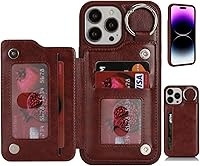 Vista 52 de Havaya Funda para iPhone 13 Pro Max y iPhone 12 Pro Max, cartera compatible con magsaf 2 en 1, desmontable magnética con tarjetero y ranura trasera