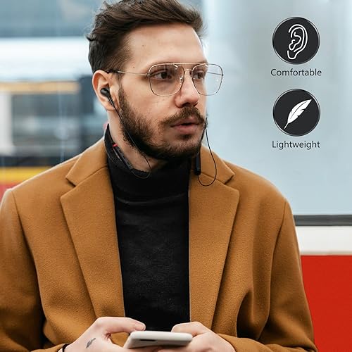 Miniatura 6 de Auriculares Bluetooth con banda para el cuello para Samsung S24 S23 FE auriculares magnéticos con cancelación de ruido, micrófono de sonido estéreo,