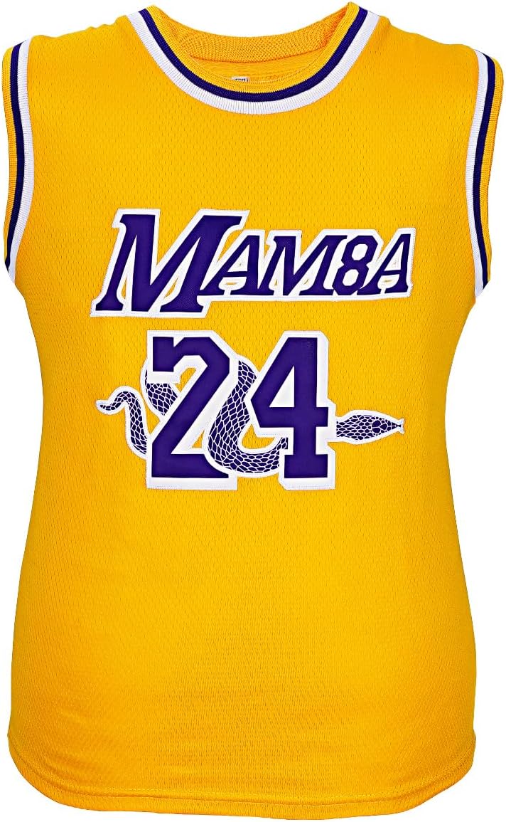 kklcckystc Youth Basketball Practice Jersey for Boys : #24 Kids Sports Jerseys for Boys,Sports Fan Jerseys.