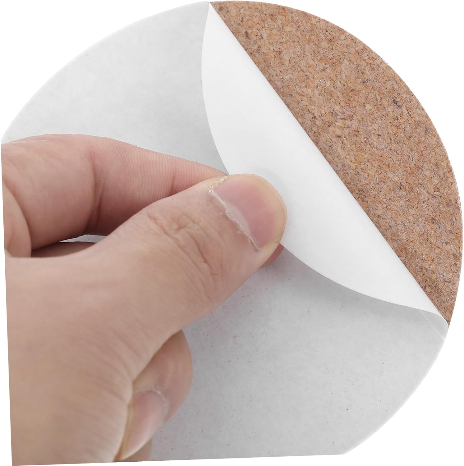 50pcs Round Self Adhesive Cork Circles for Coasters and Crafts