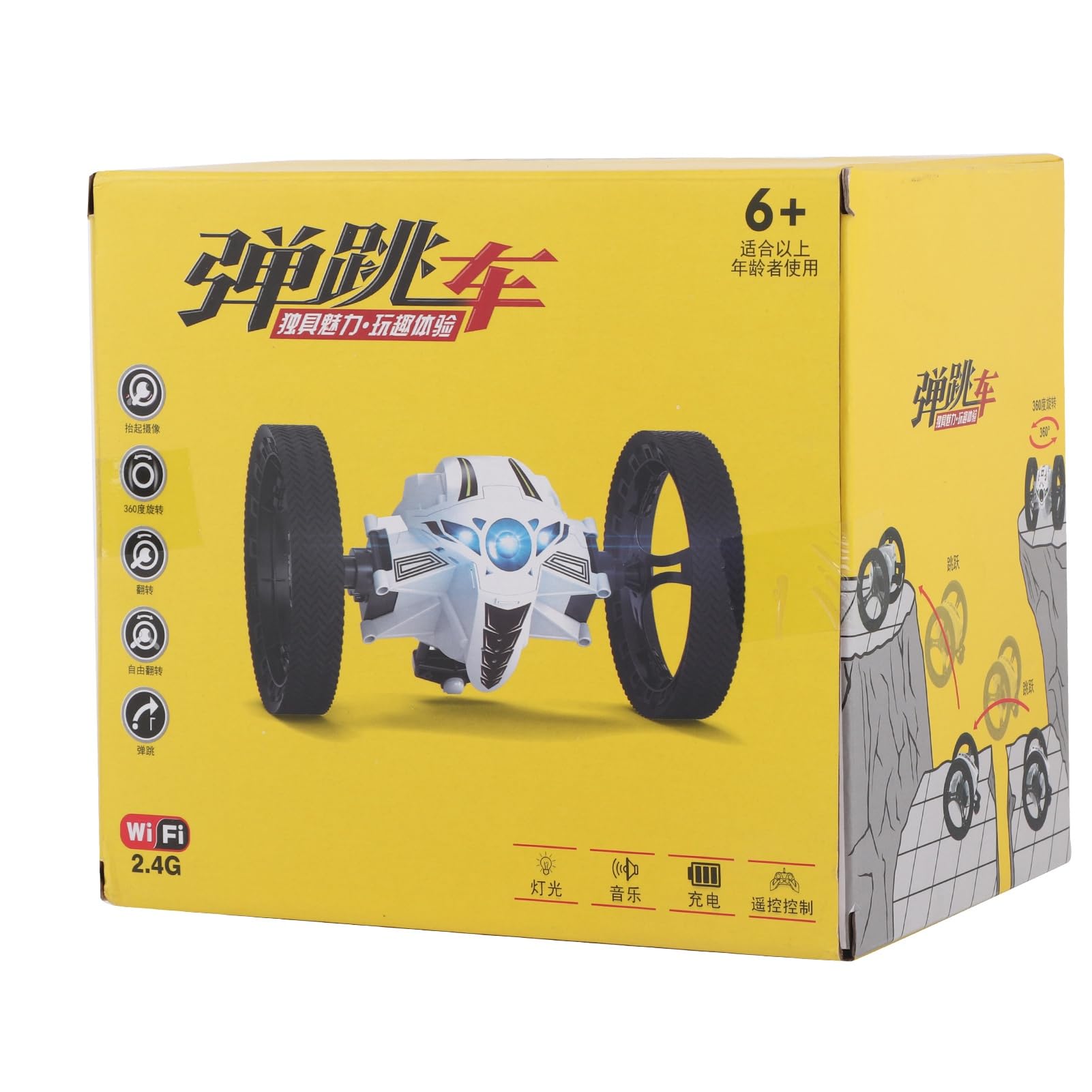 RiToEasysports Auto RC Acrobatica, 2.4GHz Telecomando Auto Rimbalzo con