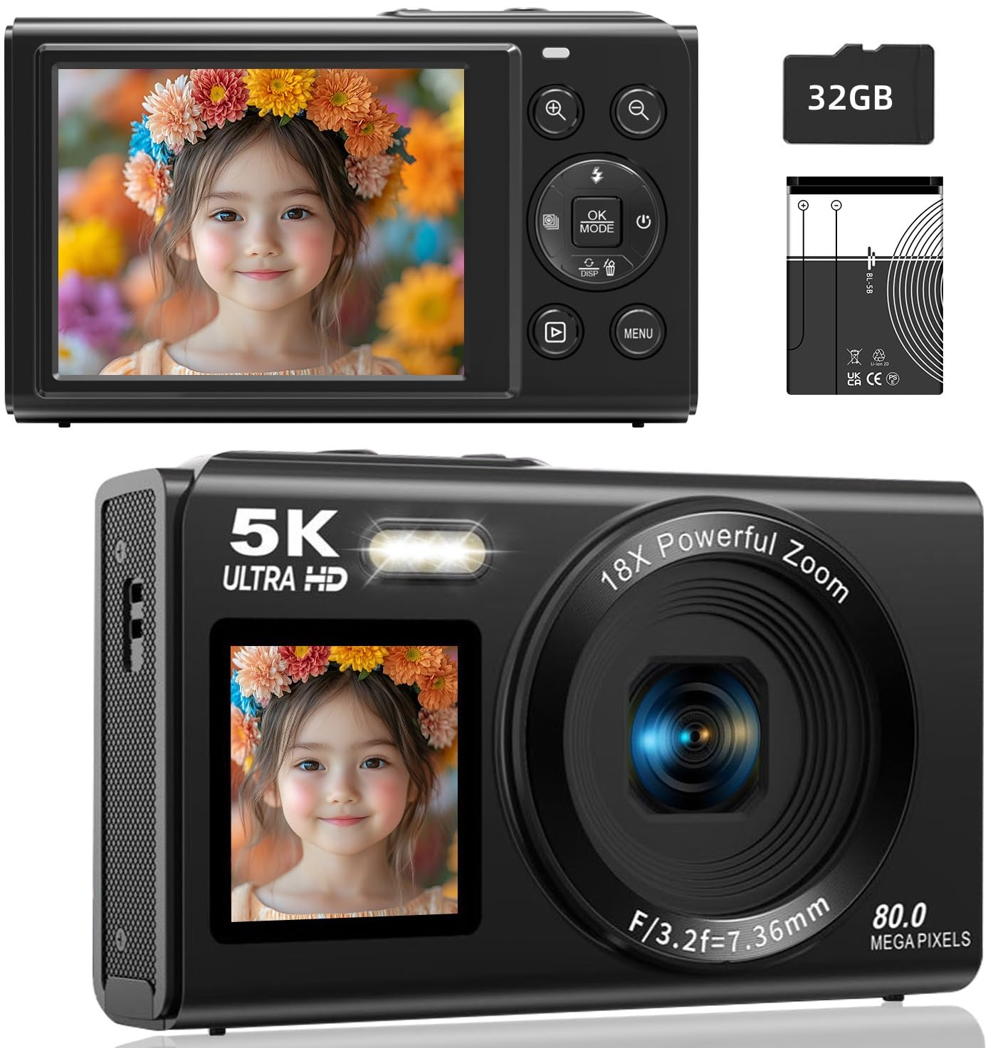 5K デジカメ スマホに送れる デジタルカメラ WIFI転送機能 8000万画素 Amazon.co.jp: デジカメ5K スマホに送れる デジタルカメラ WIFI転送