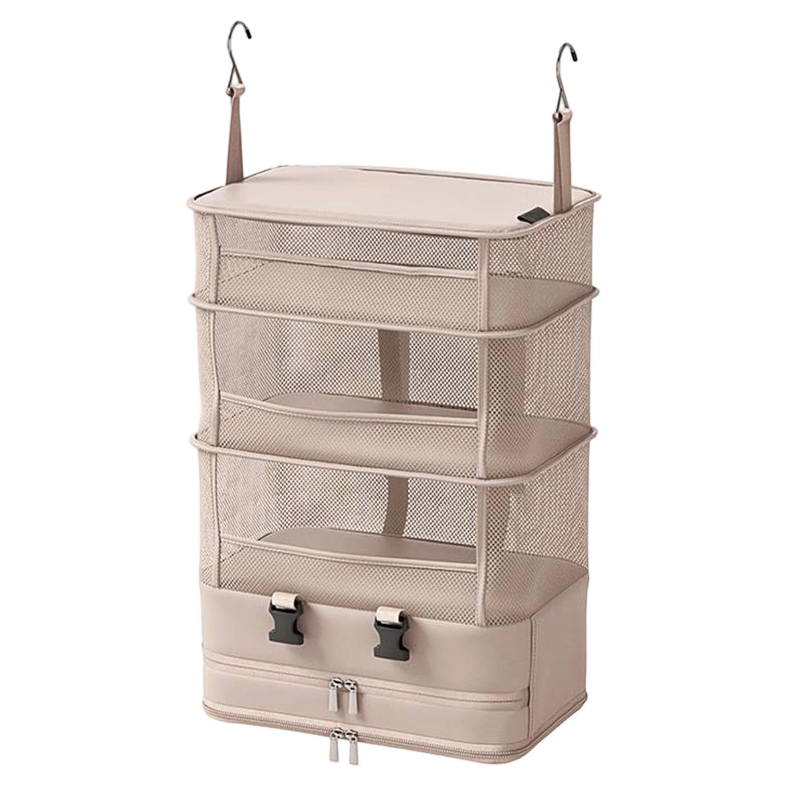 Hängender Reiseorganizer Tragbare Aufbewahrungsbox Faltbares Gepäckregal Hängetasche Aus Strapazierfähigem Polyester für Übersichtliche Organisation F