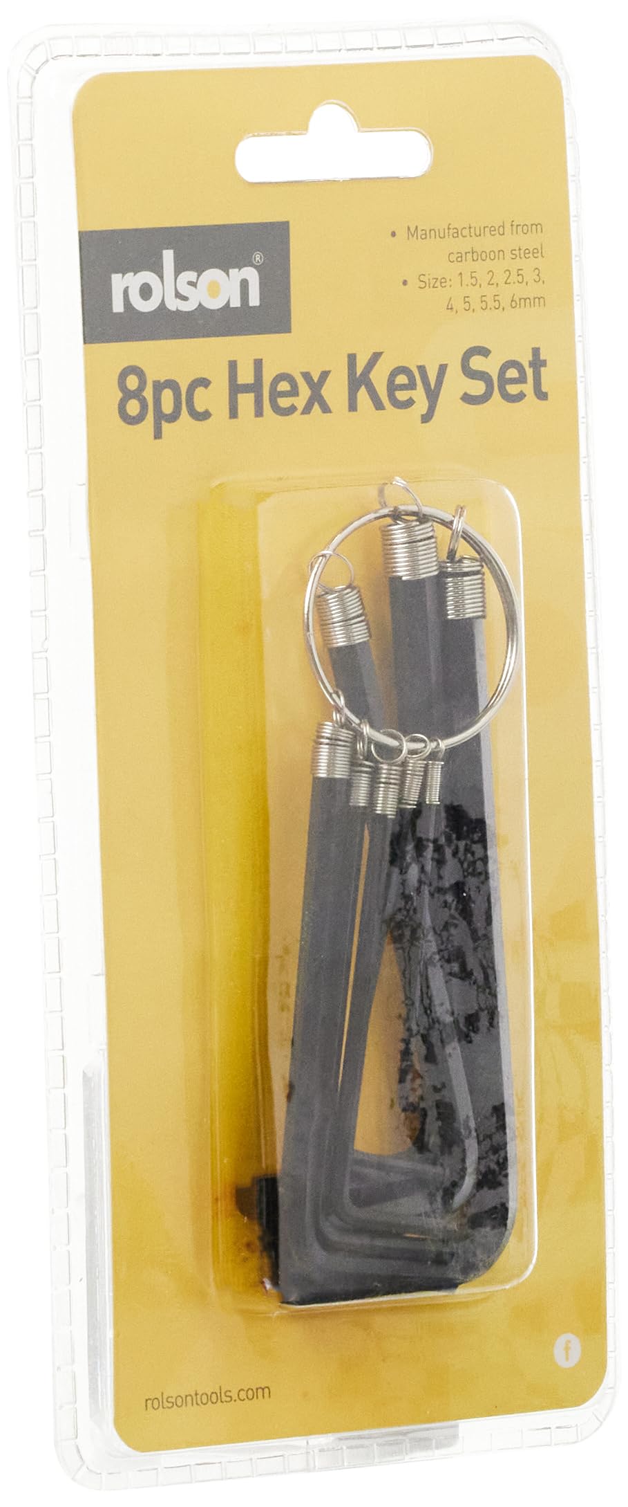 Rolson 11215 8 pc Hex Key Set