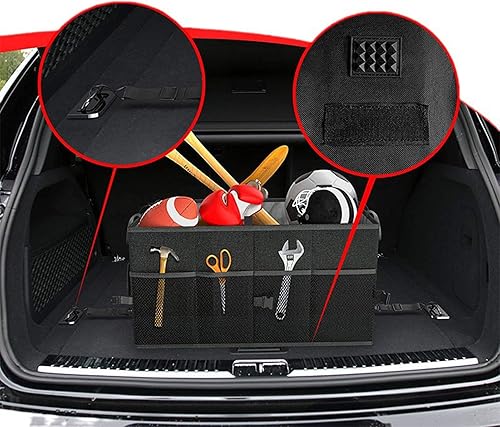 Miniatura 4 de Caja de almacenamiento plegable para automóvil, organizador de SUV para maletero Accesorios portátiles para automóvil, contenedor