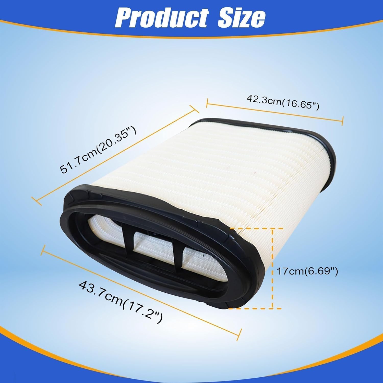 XQSMWF D37-1061 Engine Air Filter Compatible with Kenworth T680 2023, Fit for Peterbilt 579 2023, D371061 D37-1061