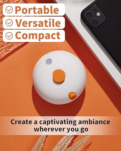 Miniatura 5 de VTS Difusor sin agua, portátil, sin agua, para aceites esenciales, aromaterapia, aceite esencial puro, difusor de aroma nebulizador para el hogar,