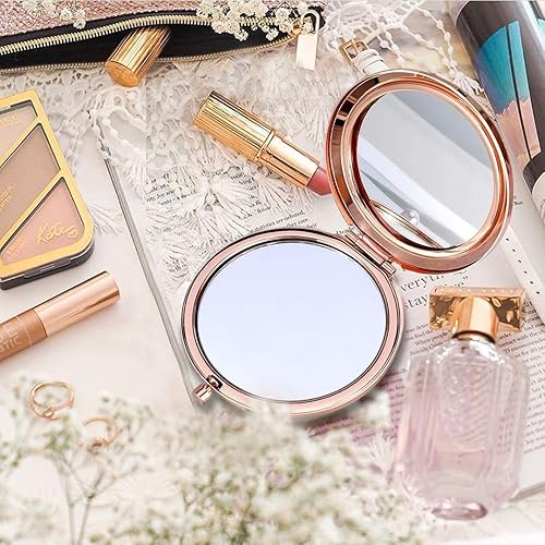 Miniatura 6 de Regalos de 60 cumpleaños para mujeres, espejo de maquillaje compacto portátil de acero inoxidable detrás de ti todos tus recuerdos, mejores ideas de