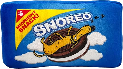 Huxley Kent Lulubelles Power Plush Snoreo Cookie Large Juguete para perro con chirriante Divertido regalo para perro Divertidos duraderos y